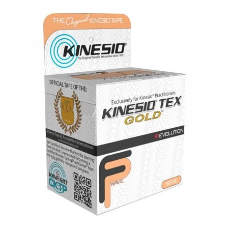 Kinesio® Tex Gold FP Kinesiology Tape, 2 X 5.5 Yds, Beige, 6 Rolls